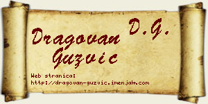 Dragovan Gužvić vizit kartica